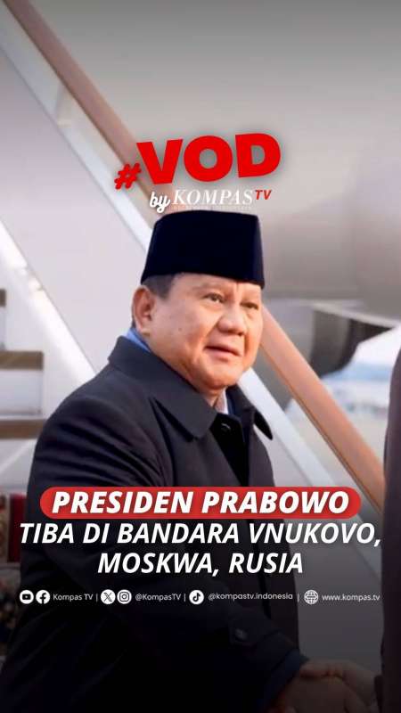 PRESIDEN PRABOWO TIBA DI BANDARA VNUKOVO, MOSKWA, RUSIA