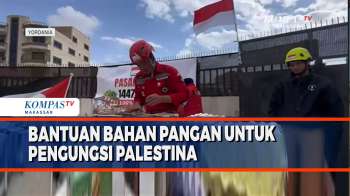 Bantuan Bahan Pangan Disalurkan Untuk Pengungsi Palestina Di Yordania