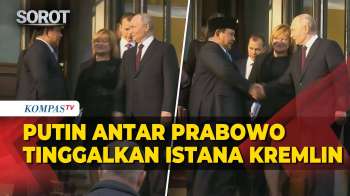 Momen Presiden Rusia Putin Antar Prabowo Tinggalkan Kremlin