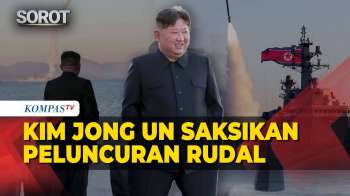 Potret Kim Jong Un Saksikan Peluncuran Rudal Dari Kapal Perang Korea Utara