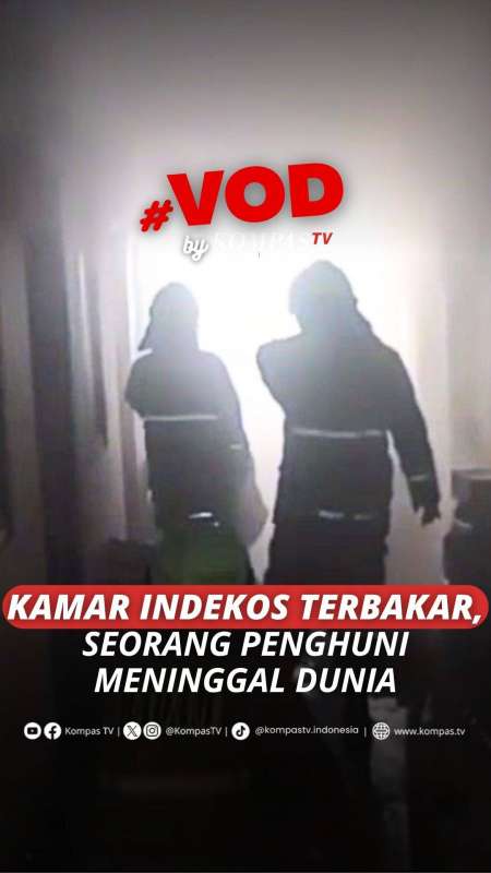 KAMAR INDEKOS TERBAKAR, SEORANG PENGHUNI MENINGGAL DUNIA