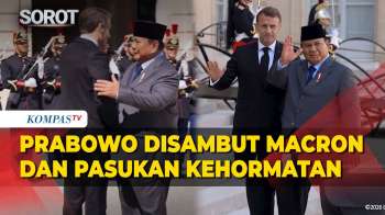 Tiba Di Paris! Prabowo Disambut Macron Dan Pasukan Kehormatan Di Istana Elysee