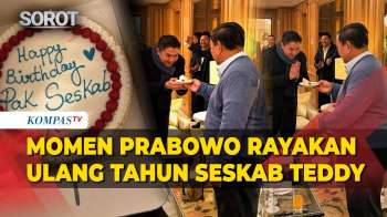 Momen Presiden Prabowo Rayakan Ulang Tahun Seskab Teddy Saat Sela Kunjungan Di Paris