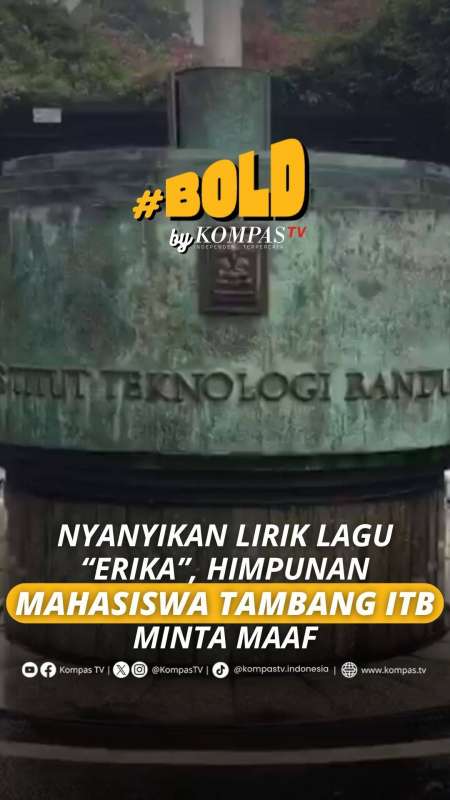 NYANYIKAN LIRIK LAGU ERIKA, HIMPUNAN MAHASISWA TAMBANG ITB MINTA MAAF