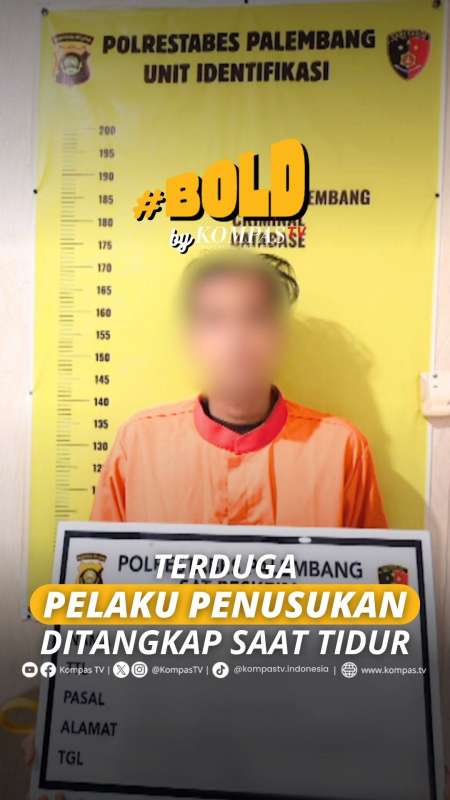 TERDUGA PELAKU PENUSUKAN DITANGKAP SAAT TIDUR