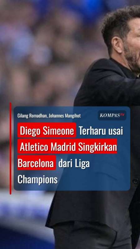 Diego Simeone Terharu usai Atletico Madrid Singkirkan Barcelona dari Liga Champions