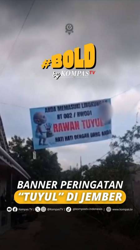 BANNER PERINGATAN TUYUL DI JEMBER