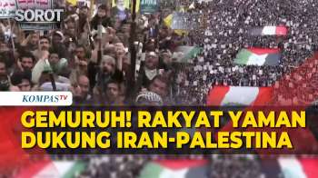 Angkat Senjata! Rakyat Yaman Turun Ke Jalan Dukung Iran, Palestina-Lebanon