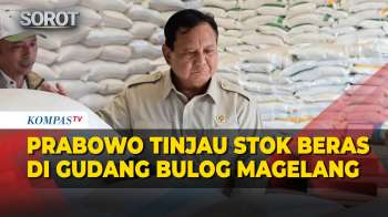 Momen Prabowo Tinjau Gudang Bulog Magelang, Cek Persediaan Beras