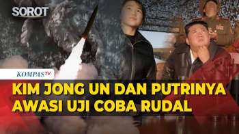 Kim Jong Un dan Putrinya Awasi Uji Coba Rudal Balistik Taktis Korea Utara
