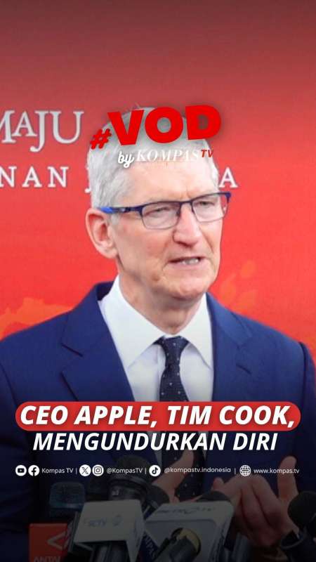 CEO APPLE TIM COOK MENGUNDURKAN DIRI
