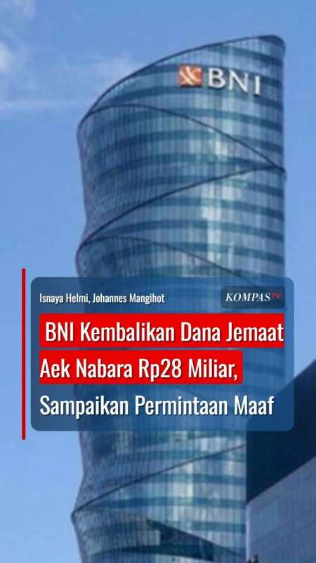 BNI Kembalikan Dana Jemaat Aek Nabara Rp28 Miliar, Sampaikan Permintaan Maaf
