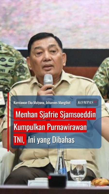 Menhan Sjafrie Sjamsoeddin Kumpulkan Purnawirawan TNI, Ini Yang Dibahas