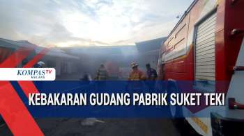 Kebakaran Gudang Pabrik Suket Teki