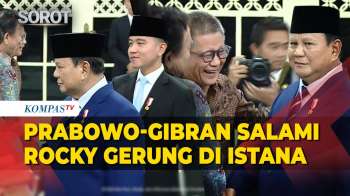 Presiden Prabowo-Gibran Salami Rocky Gerung Usai Pelantikan KSP Dudung-Qodari Di Istana