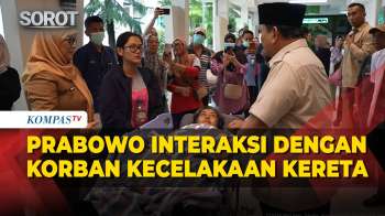 Prabowo Interaksi dengan Korban Kecelakaan Kereta Api di RSUD Bekasi, Pastikan Beri Kompensasi