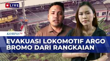 Tim KAI Lakukan Proses Evakuasi Lokomotif Argo Bromo Dari Rangkaian KRL | KOMPAS PETANG