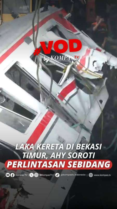 LAKA KERETA DI BEKASI TIMUR, AHY SOROTI PERLINTASAN SEBIDANG