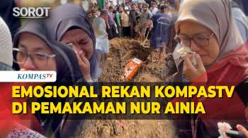 Situasi Haru Pemakaman Nur Ainia, Rekan KompasTV Tak Kuasa Menahan Tangis
