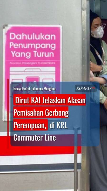 Dirut KAI Jelaskan Alasan Pemisahan Gerbong Perempuan Di KRL Commuter Line