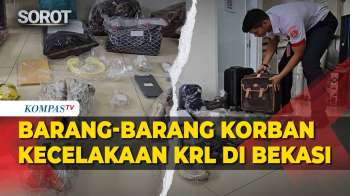 Penampakan Barang-Barang Korban Kecelakaan Kereta Di Bekasi, HP Hingga Alas Kaki