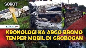 Kronologi Mobil Tertemper KA Argo Bromo Anggrek Di Grobogan Yang Sebabkan 4 Orang Meninggal