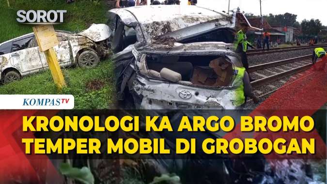 Kronologi Mobil Tertemper KA Argo Bromo Anggrek di Grobogan yang ...