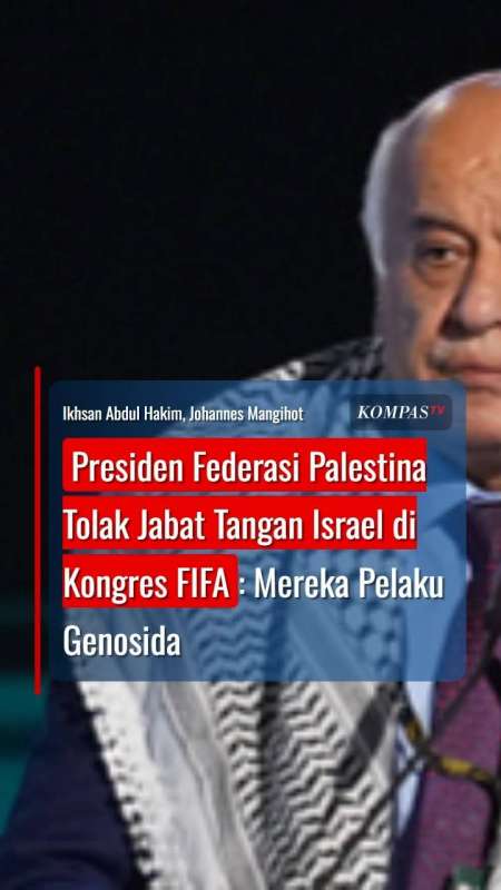 Presiden Federasi Palestina Tolak Jabat Tangan Perwakilan Israel di Kongres FIFA