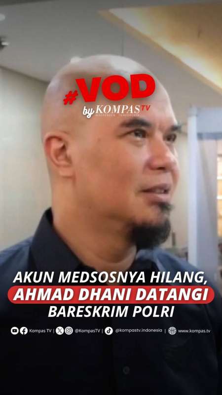 AKUN MEDSOSNYA HILANG, AHMAD DHANI DATANGI BARESKRIM POLRI