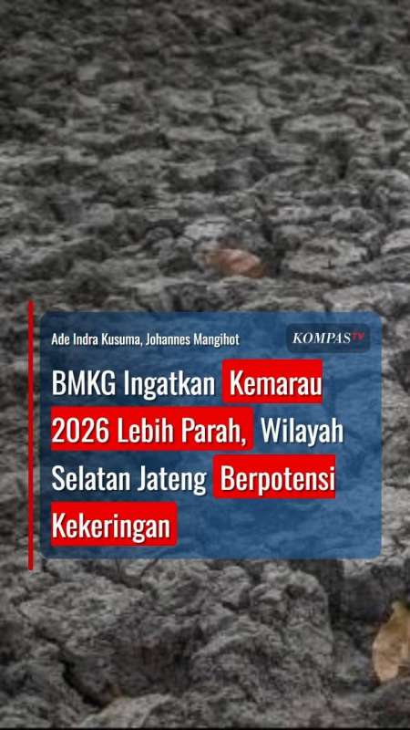 BMKG Ingatkan Kemarau 2026 Lebih Parah, Wilayah Selatan Jateng Berpotensi Kekeringan