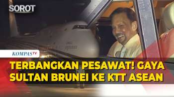 Gaya Sultan Brunei Terbangkan Pesawat, Hadiri KTT Ke-48 ASEAN Di Filipina