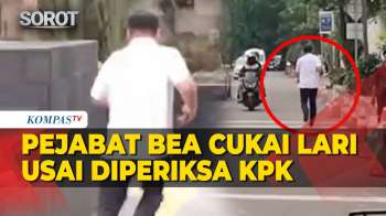 Detik-Detik Pejabat Bea Cukai Lari Hindari Wartawan usai Diperiksa KPK