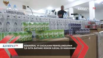 Kodaeral VI Gagalkan Penyelundupan 3,9 Juta Batang Rokok Ilegal di Makassar