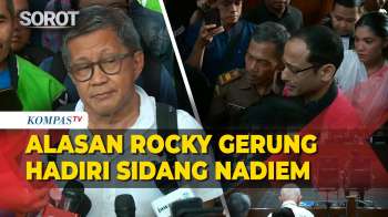 Rocky Gerung Hadiri Sidang Nadiem Kasus Chromebook, Ini Alasannya