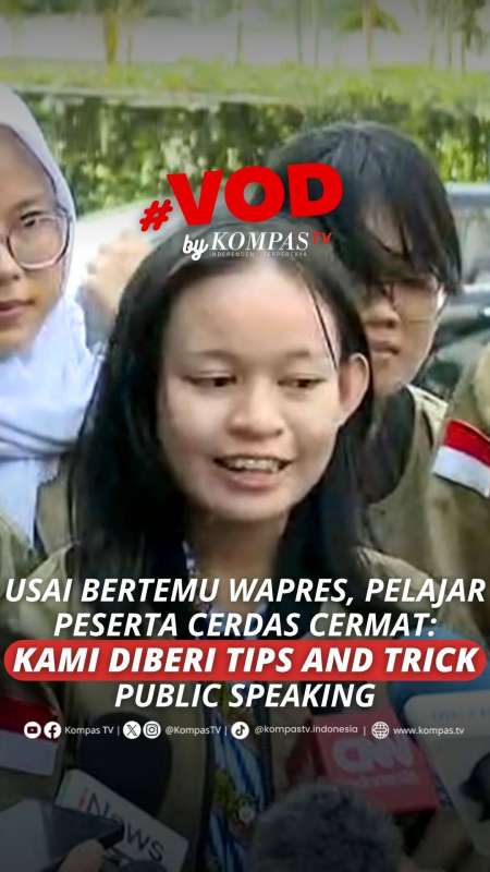USAI BERTEMU WAPRES, PELAJAR PESERTA CERDAS CERMAT: KAMI DIBERI TIPS AND TRICK