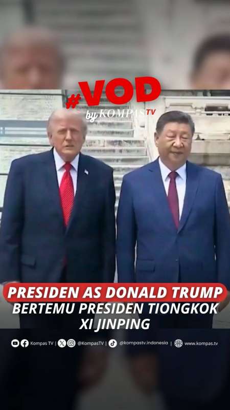 PRESIDEN AS DONALD TRUMP BERTEMU PRESIDEN TIONGKOK XI JINPING