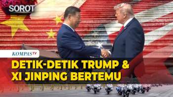 Jabat Tangan! Detik-Detik Trump & Xi Jinping Bertemu Di Beijing China