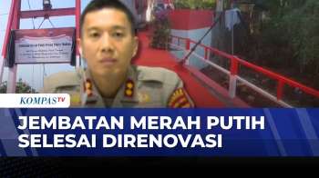 [FULL] Polres Madiun Resmikan Jembatan Merah Putih, Begini Proses-Hasilnya Usai Direnovasi