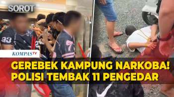 Polisi Tembak 11 Pengedar Saat Gerebek Kampung Narkoba Di Samarinda