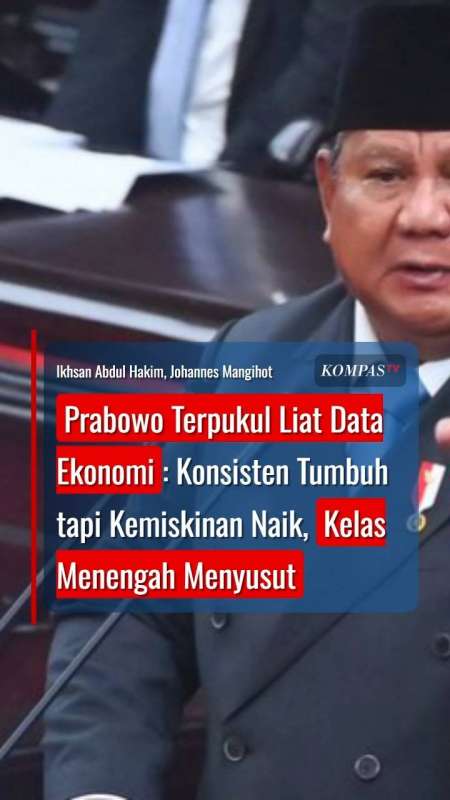 Prabowo Terpukul Liat Data Ekonomi: Konsisten Tumbuh tapi Kemiskinan Naik