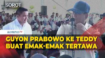 Ngakak! Guyon Prabowo Tak Mau Sebut Seskab Teddy Buat Emak-Emak Kebumen Tertawa