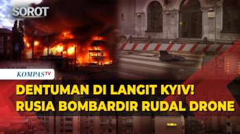 Dentuman Di Langit Kyiv! Rusia Bombardir Dengan Rudal Dan Drone