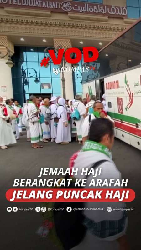 JEMAAH HAJI BERANGKAT KE ARAFAH JELANG PUNCAK HAJI