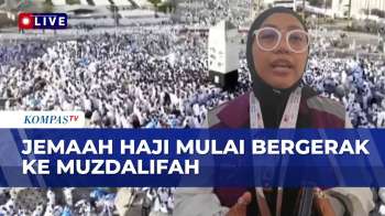 Potret Suasana usai Wukuf di Arafah, Jemaah Haji Bergerak ke Muzdalifah | KOMPAS MALAM