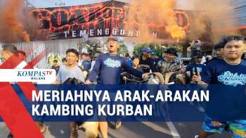 Melihat Tradisi Puluhan Tahun Di Kota Malang, Mengarak Kambing Kurban Sebelum Disembelih