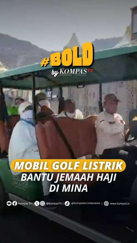 MOBIL GOLF LISTRIK BANTU JEMAAH HAJI DI MINA