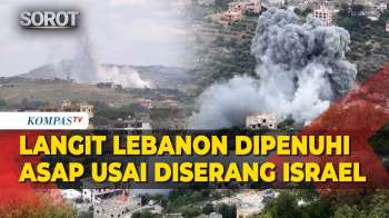 Potret Langit Lebanon Dipenuhi Asap Usai Diserang Israel