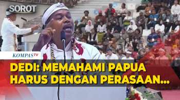 Emosional! Dedi Mulyadi Pidato di Papua: Dengan Perasaan, Tak Bisa Bertemu Strategi dan Taktik