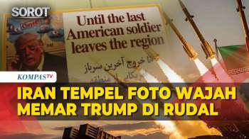 IRGC Tempel Foto Wajah Memar Trump di Rudal, Balas Serangan AS!