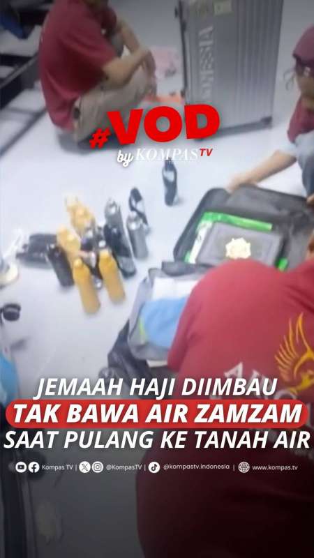 Jemaah Haji Diimbau Tak Bawa Air Zamzam Saat Pulang Ke Tanah Air